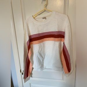 Faherty vista strip cotton sweater